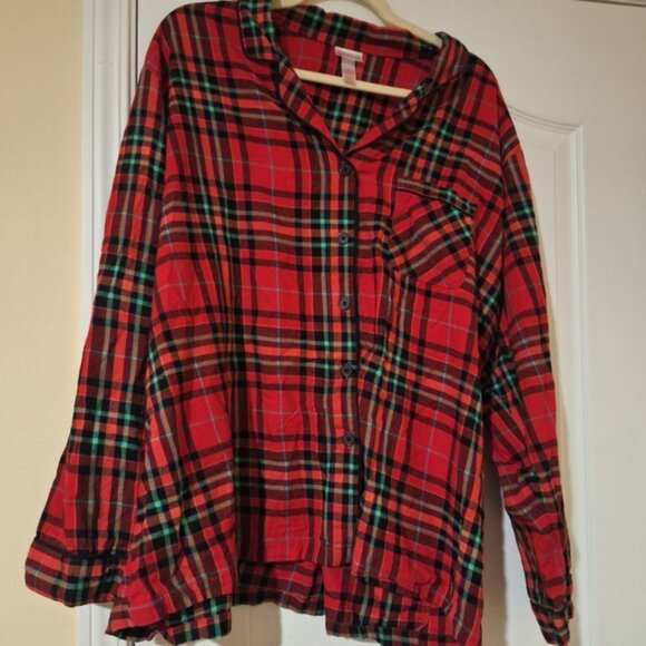 Wondershop Red Plaid Flannel Pajama Set - Picture 8 of 11